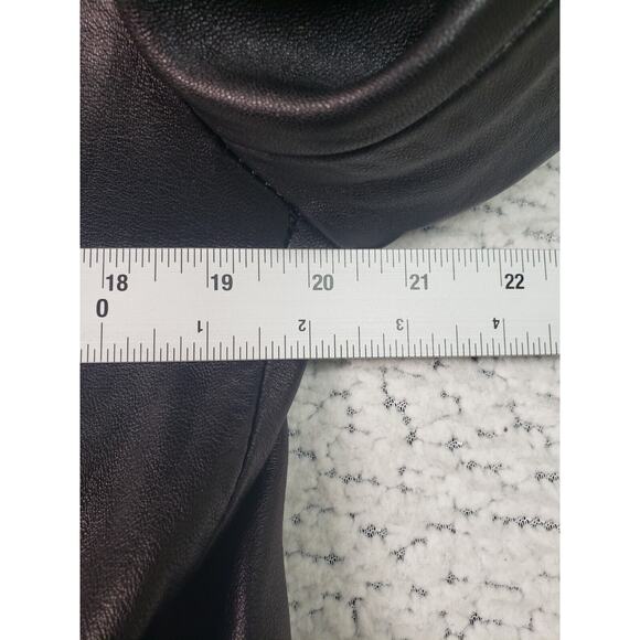 Pronto Uomo Black Leather Jacket M Soft Old Hollywood Luxe-on-Luxe Classic Smart - Picture 9 of 10